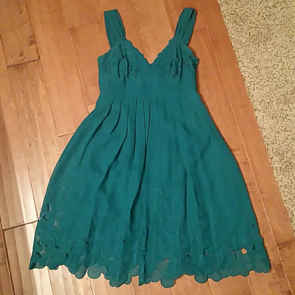 Antonio Melanin teal floral dress